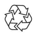 Waste recycling icon