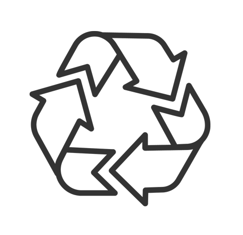 Waste recycling icon
