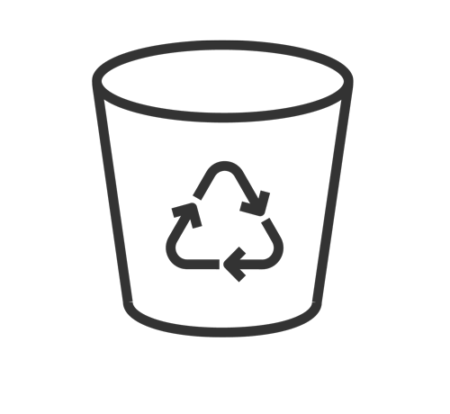 Electronic waste recycling icon