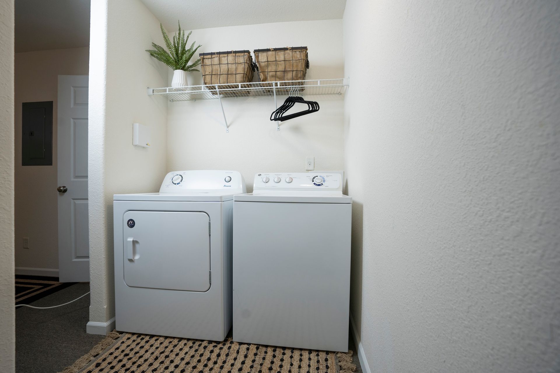 laundry room with washer and dryer