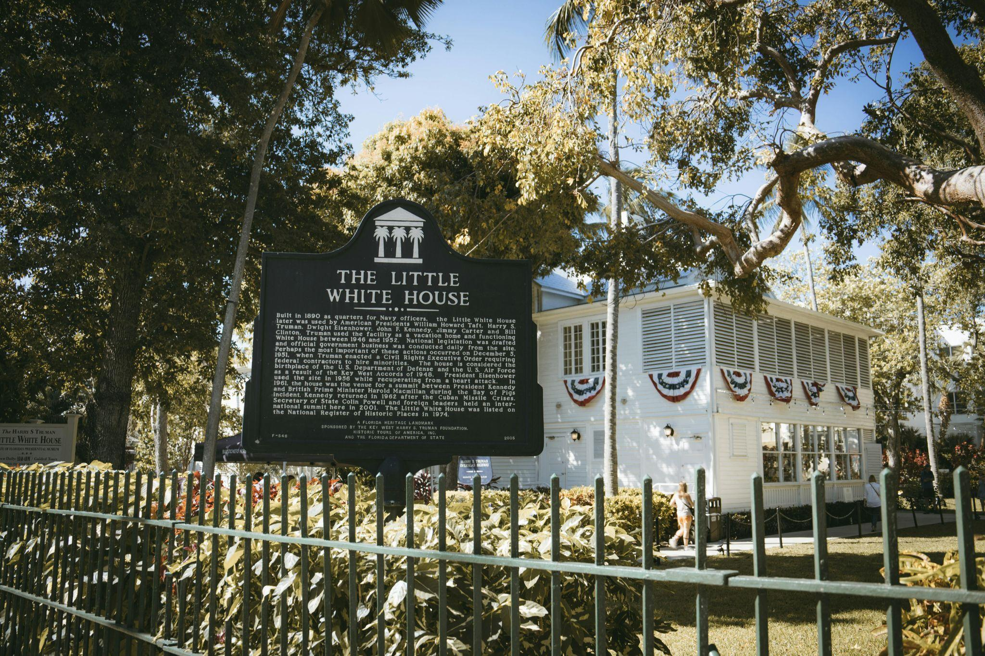 a view of The Little White House in Key West