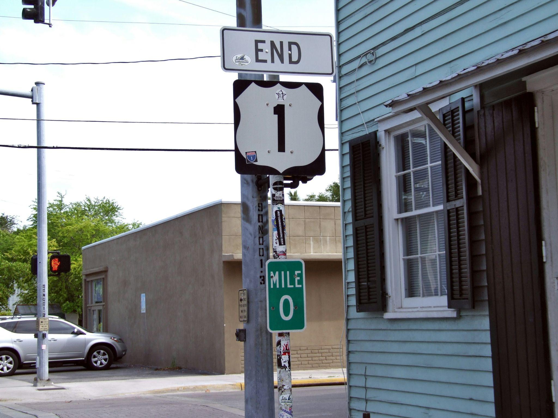 Street signs on a pole