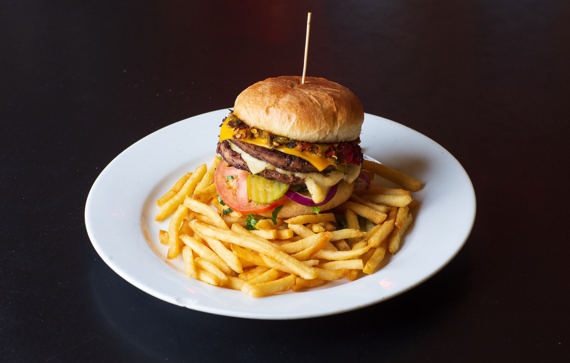 Burgers served at The Chile Pod