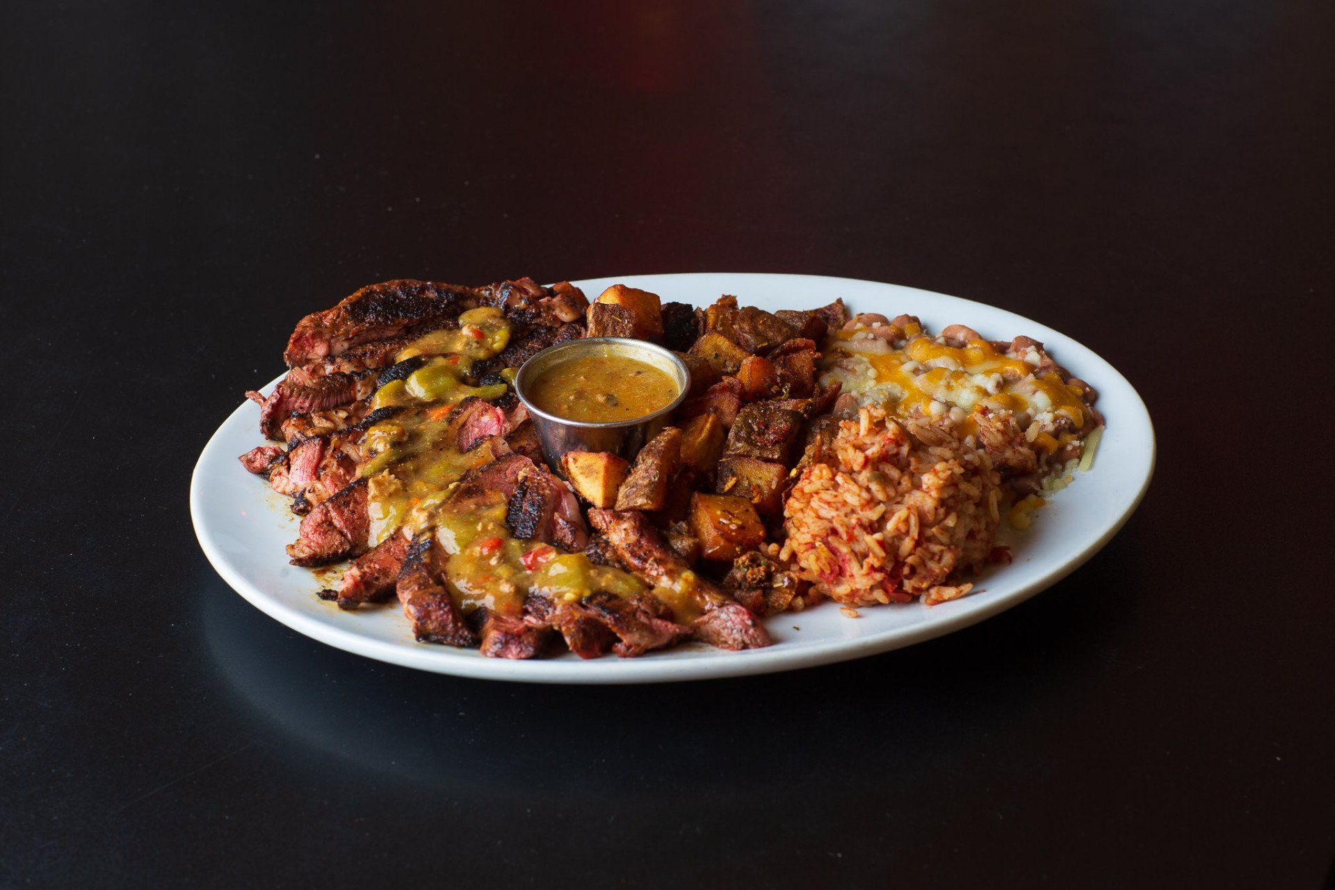 Dinner Plate served at The Chile Pod