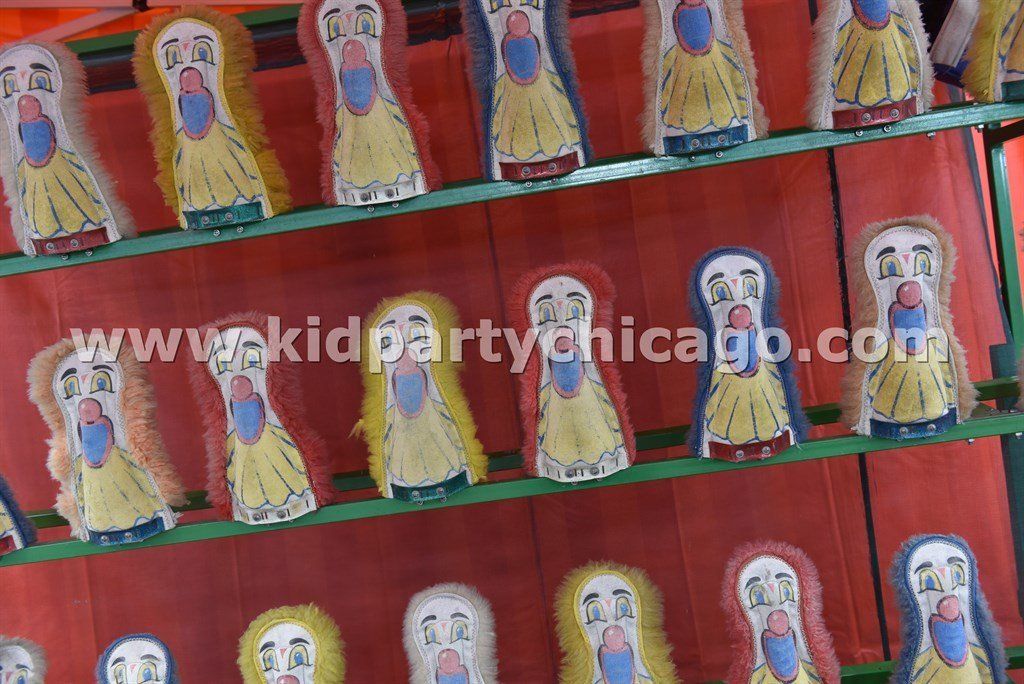 kid party chicago midway carnival rental knock 'em down