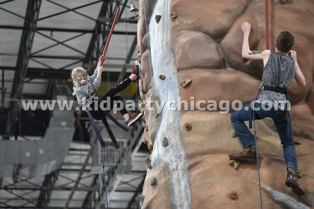 kid party chicago rock wall rental kid climbing