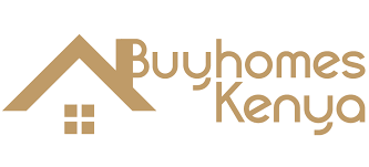 Logo for Buyuhomes Kenya, featuring a house symbol and text in brown.