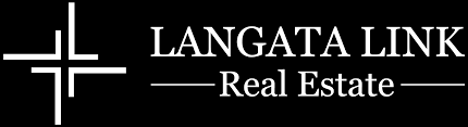 Logo of Langata Link Real Estate, featuring a cross-shaped graphic and the company name.