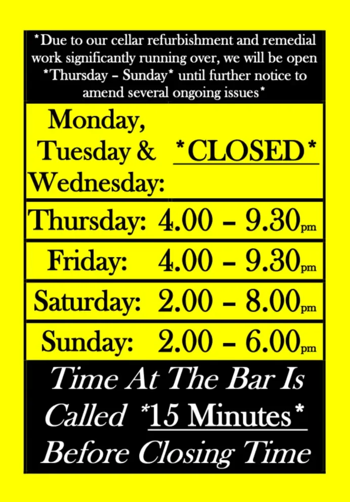 The Steel Tank Alehouse - Chandlers Ford opening hours
