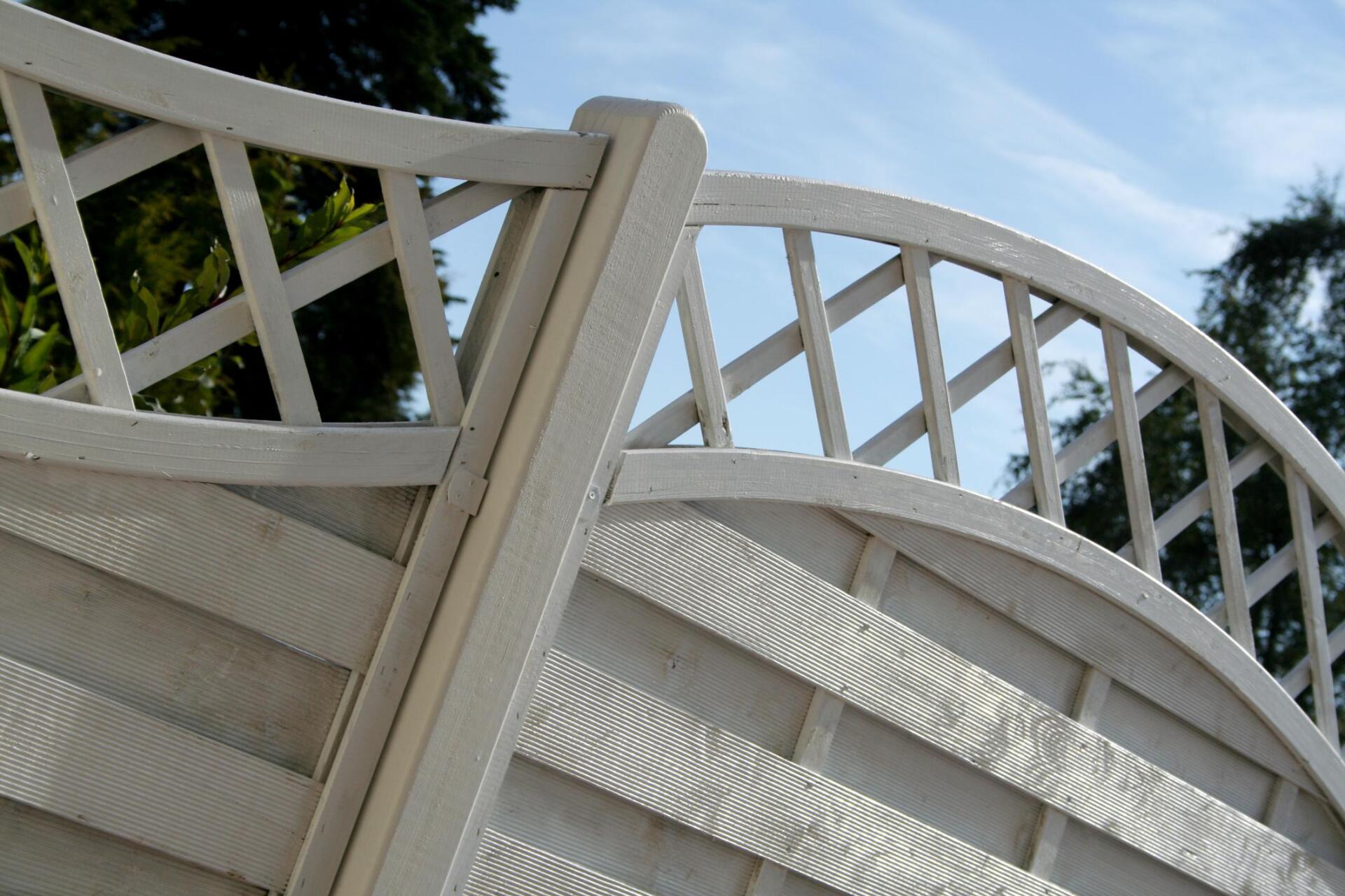 a residential wooden fence