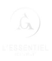 Un logo blanc avec une lettre g dans un cercle sur fond blanc.
