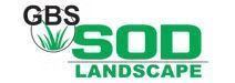 GBS sod landscape logo in green and black.
