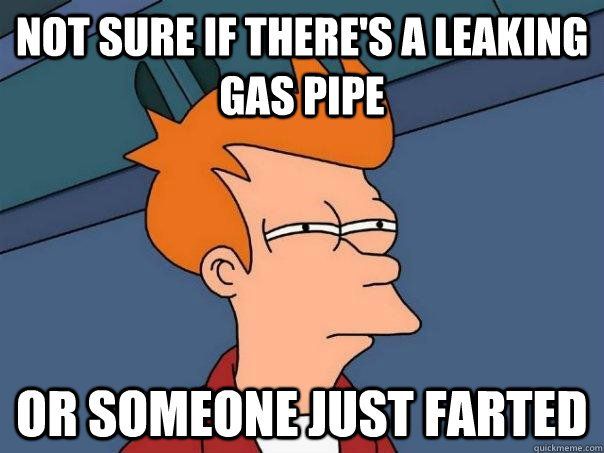 Gas leak smell meme