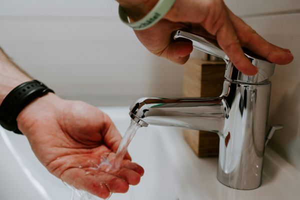 washing hands