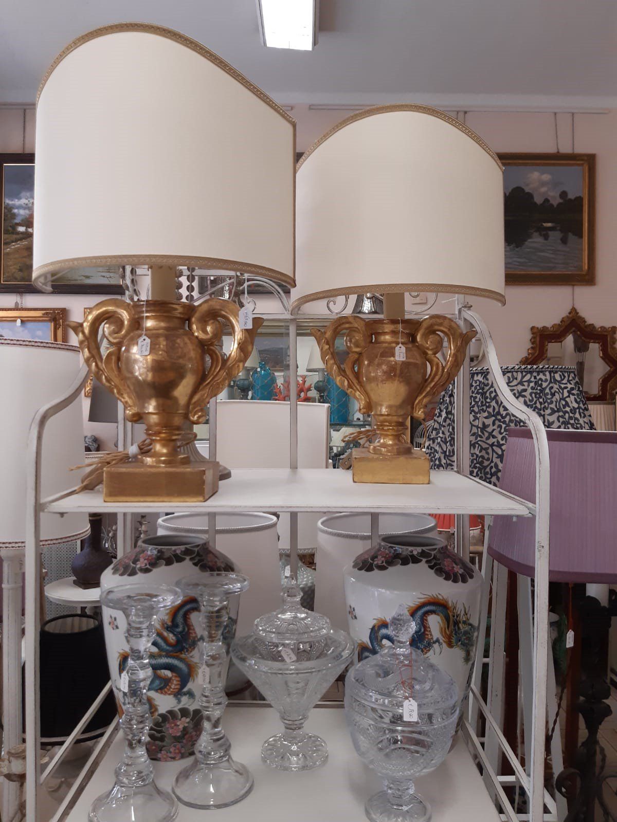 paralumi artigianali del negozio