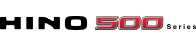 Logotipo da série Hino 500 em preto e vermelho sobre fundo branco.