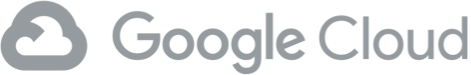 Google Cloud logo: a gray cloud icon followed by the words
