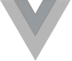 Gray V-shaped logo with two nested layers in lighter shades of gray.