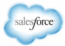 Salesforce logo: light blue cloud with the word 