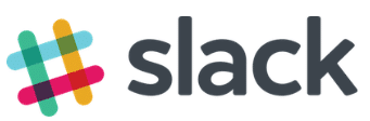 Slack logo: colorful hashtag symbol and the word 
