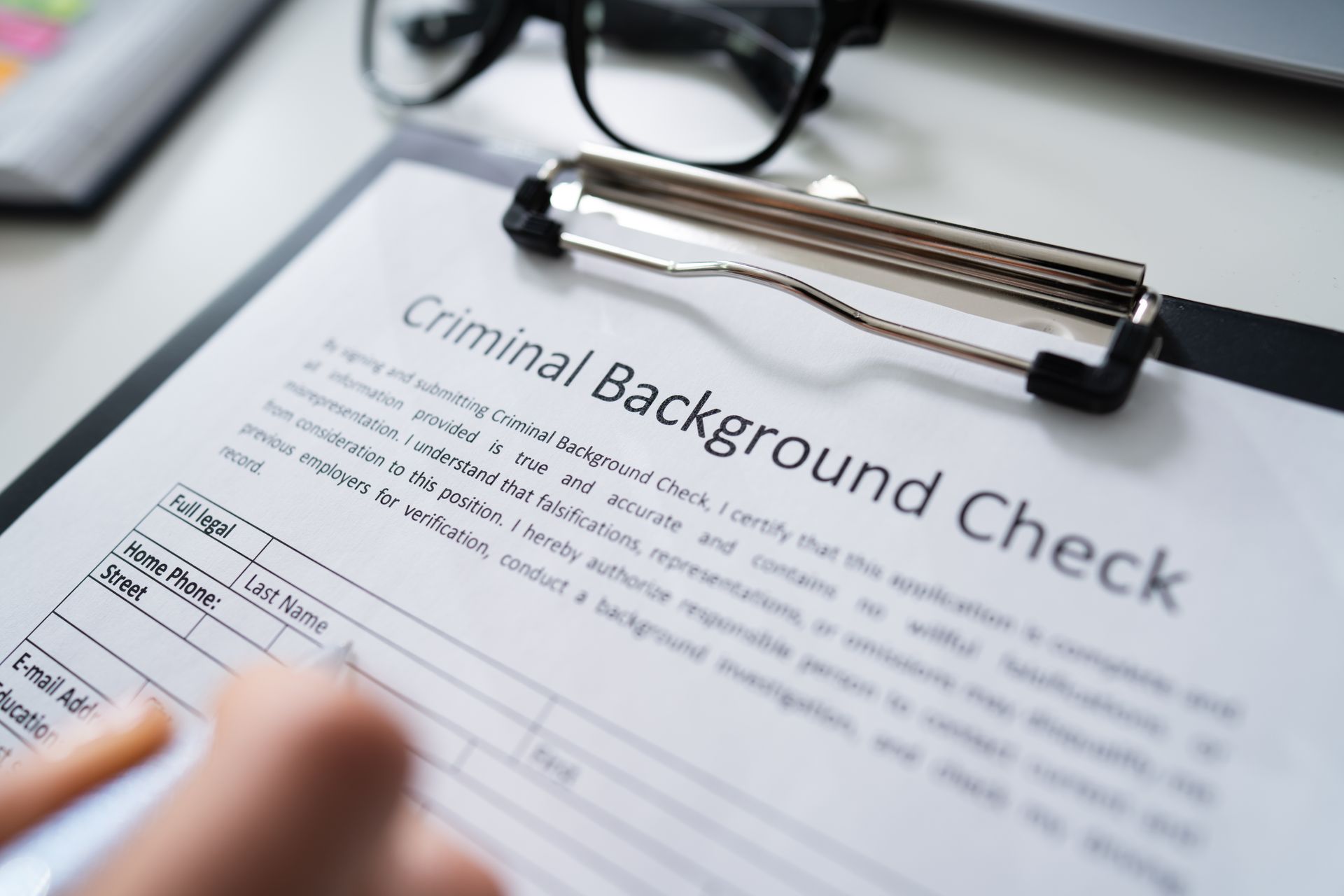 Criminal Background Check Form
