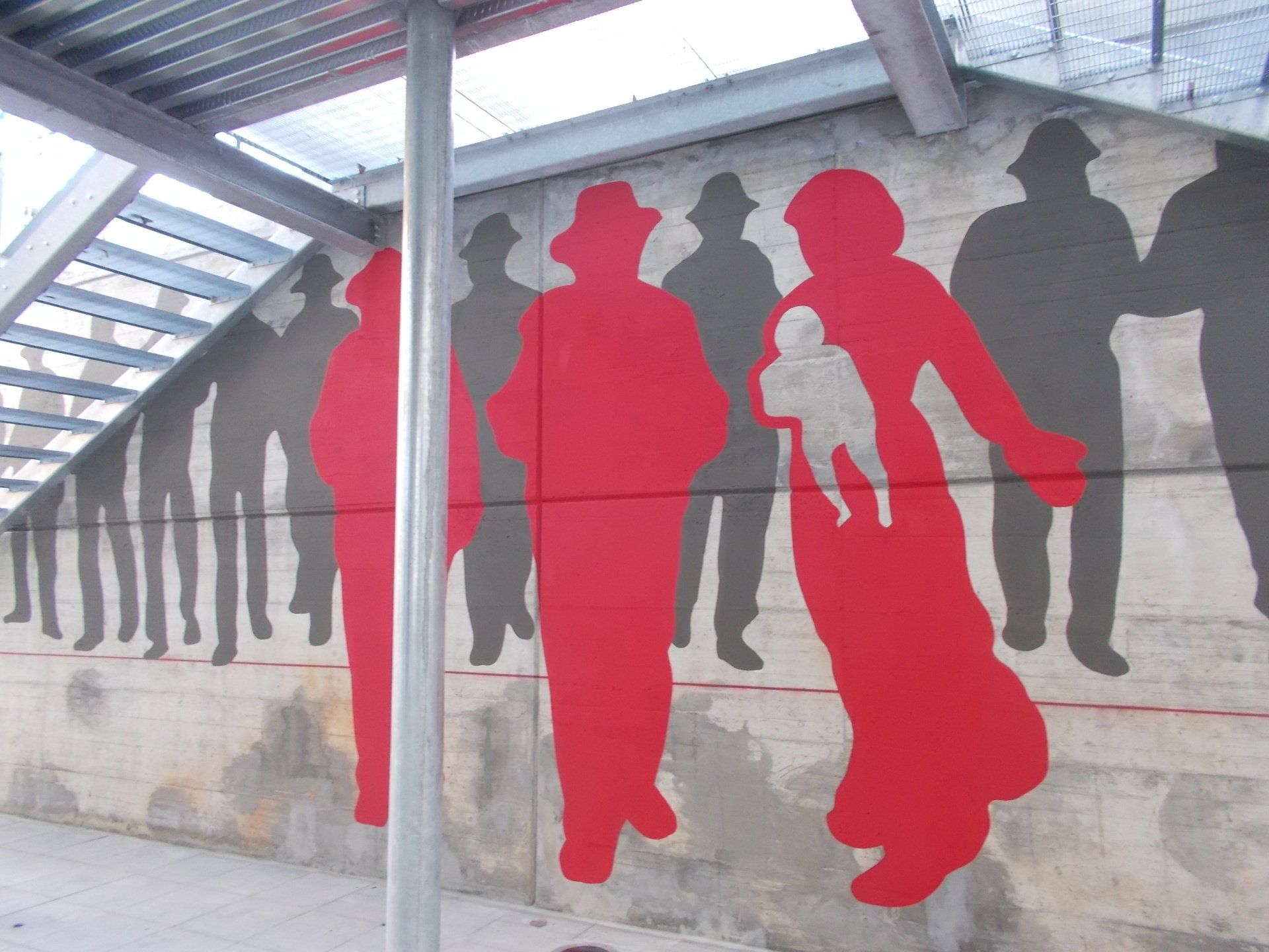 Dipinto su muro per primo maggio