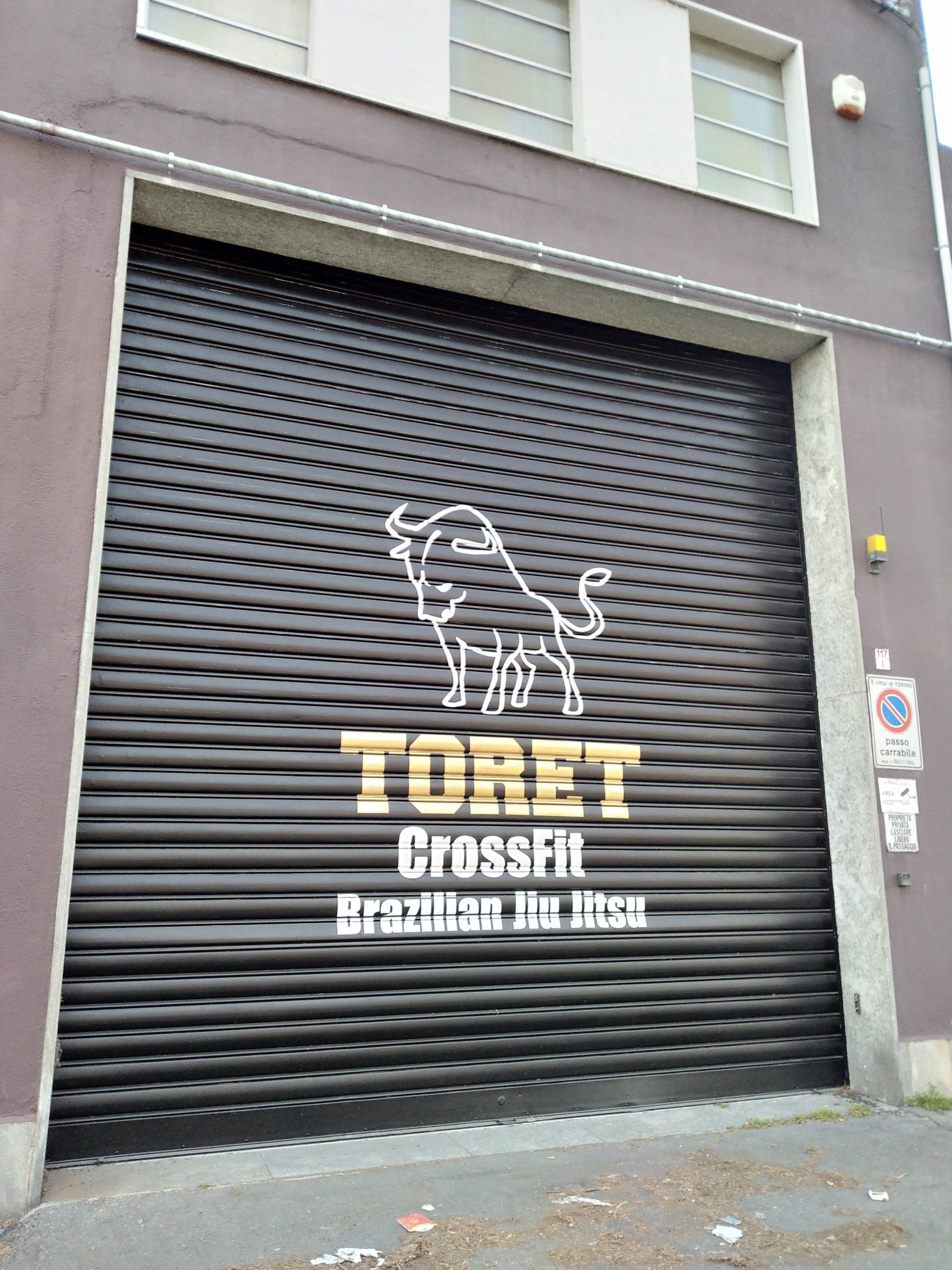 Dipinto su saracinesca