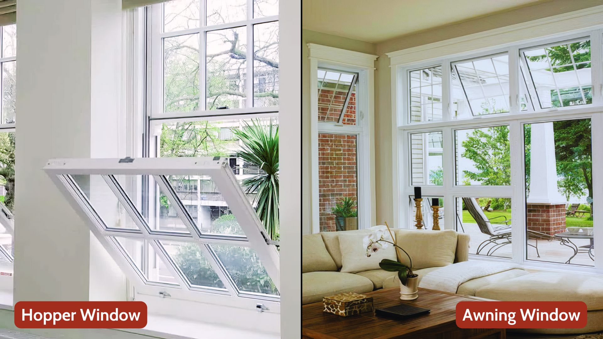 Hopper Window vs Awning Window