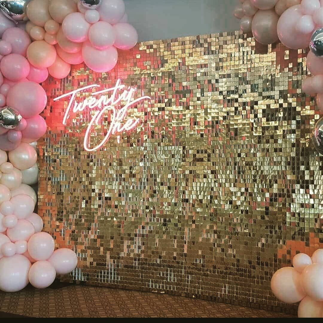 Shimmer Wall with Balloons