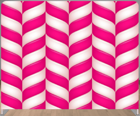 Vinyl Wall Pink & White