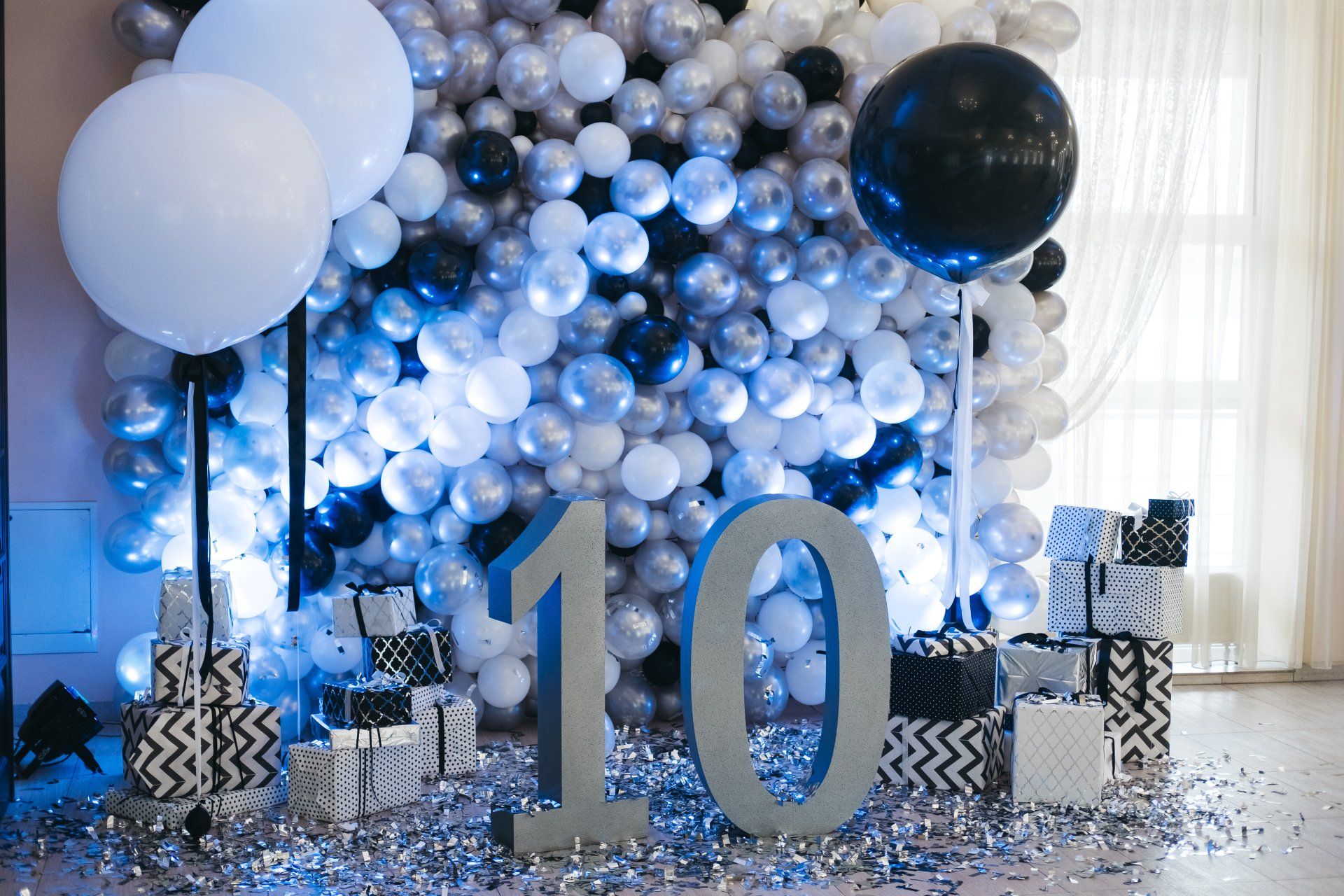 Anniversary Celebration Balloon Wall