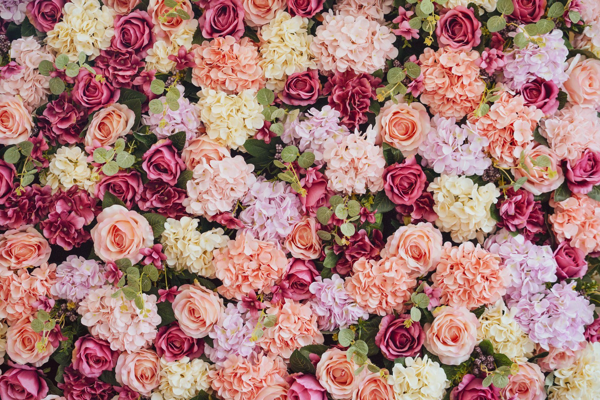 Multi Pink Flower Walls