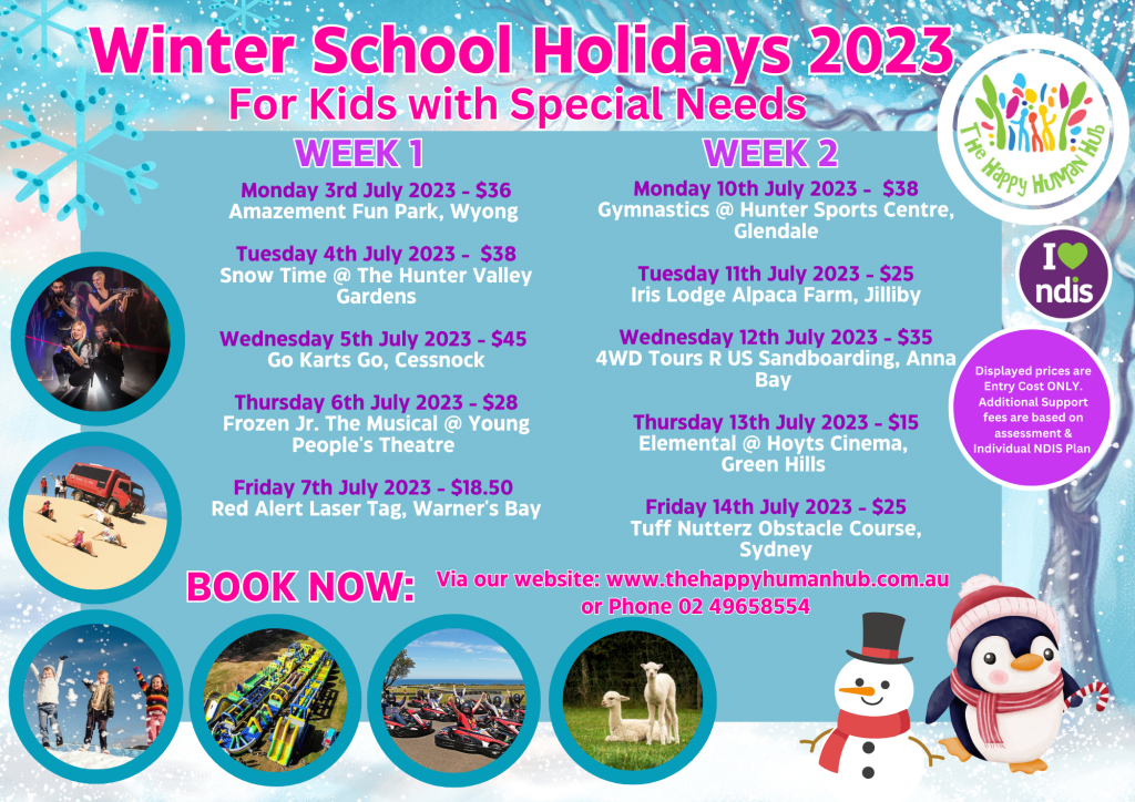 July Winter School Holidays 2023
