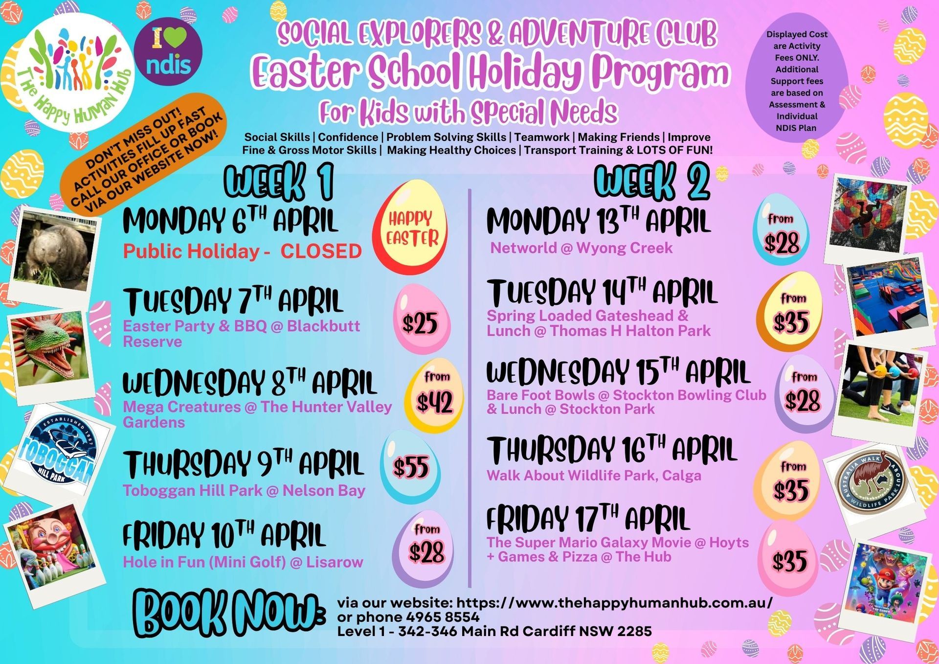 April - Easter School Holiday Program 2026