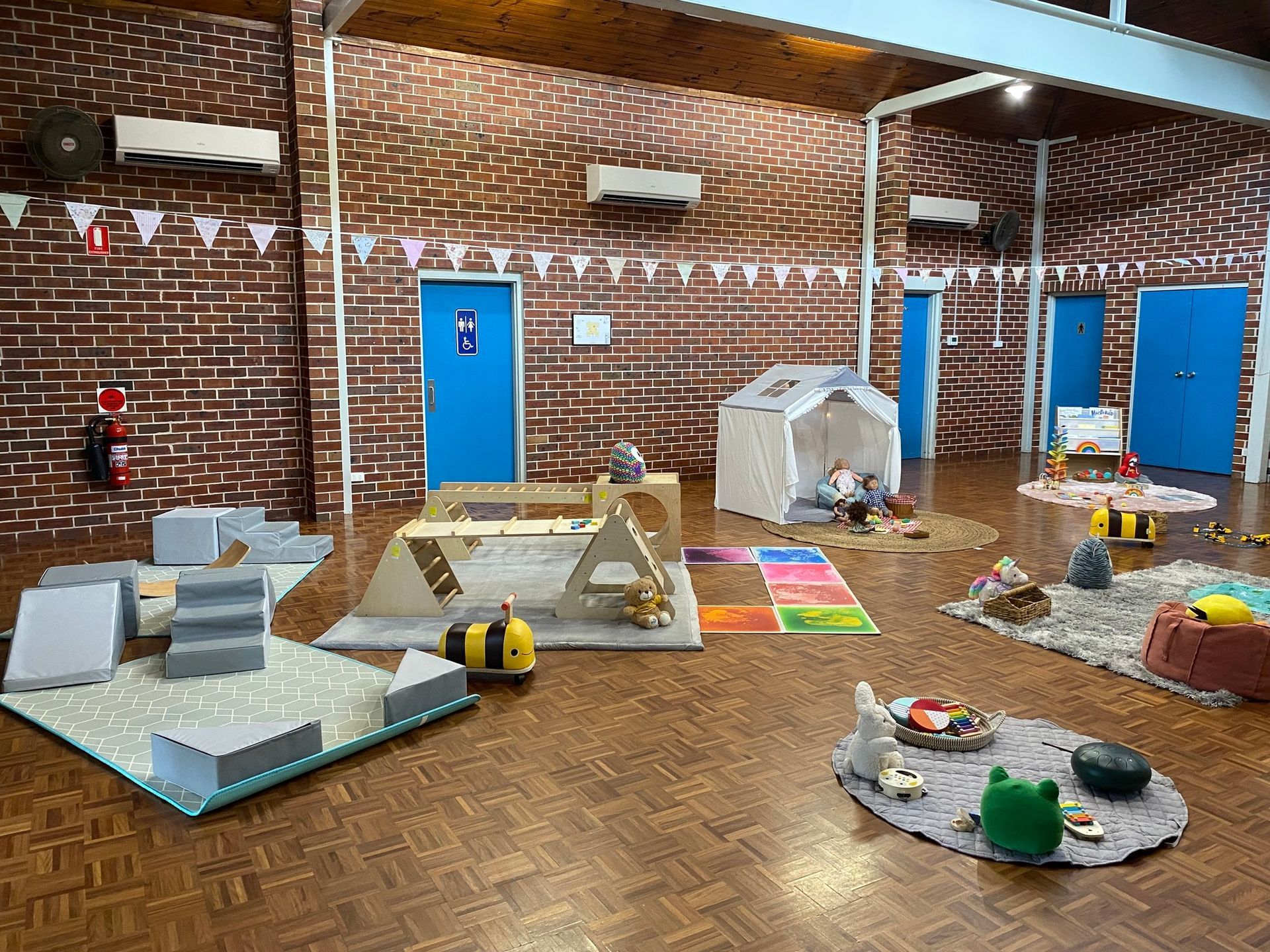 Children's play room with building blocks — The Happy Human Hub