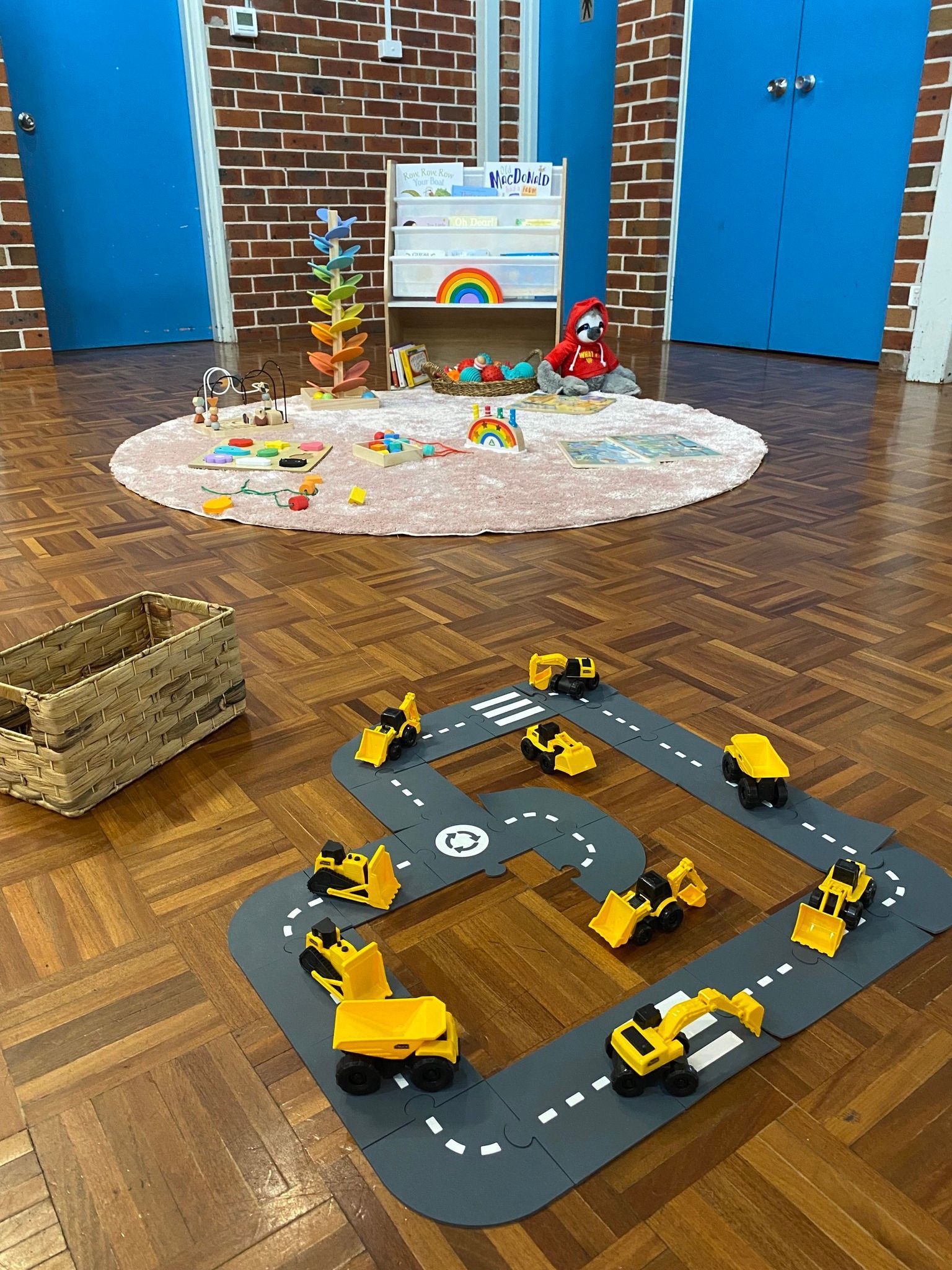 Children's Play Room With yellow toy trucks — The Happy Human Hub