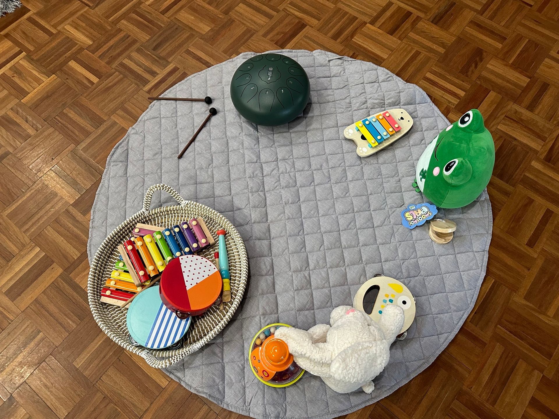 Play mat with toys on it — The Happy Human Hub