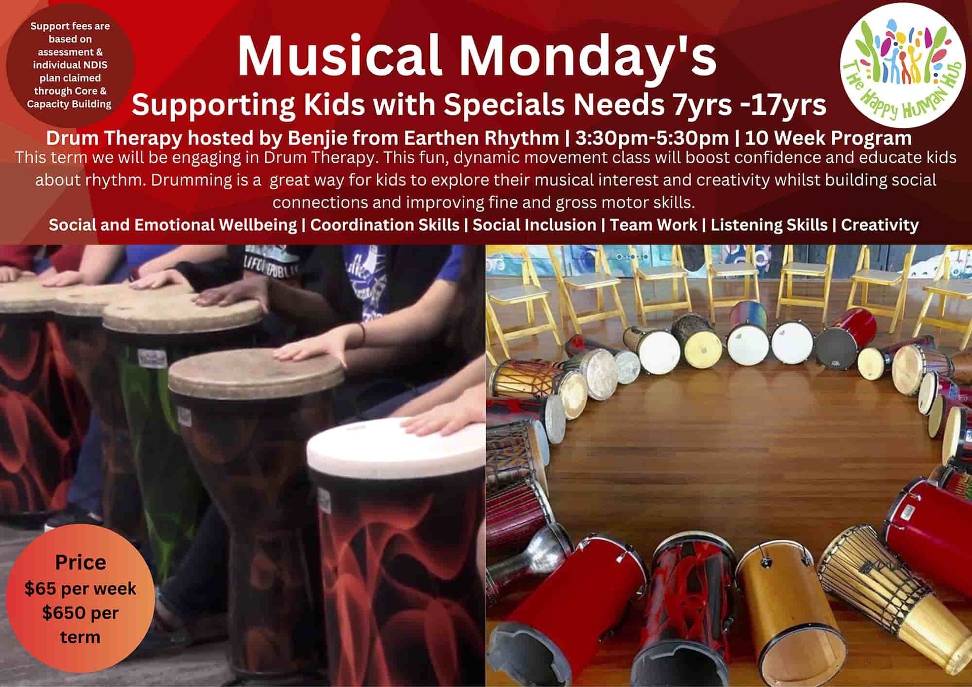 Social Connection Term 2 Daily Flyers — Disability Support Services in Boolaroo, NSW