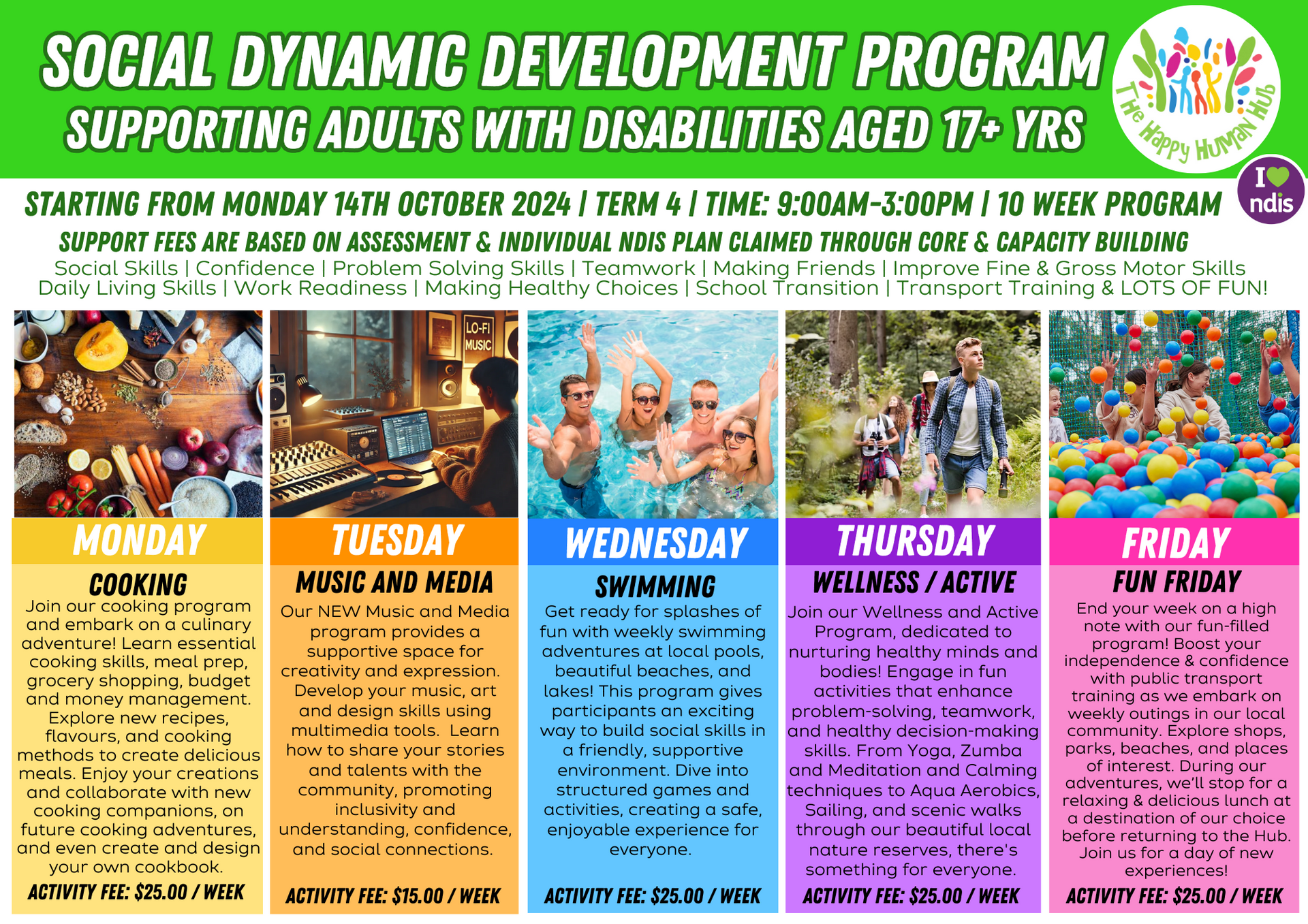 Dynamic Development Program Schedule — Disability Support Services in Newcastle, NSW