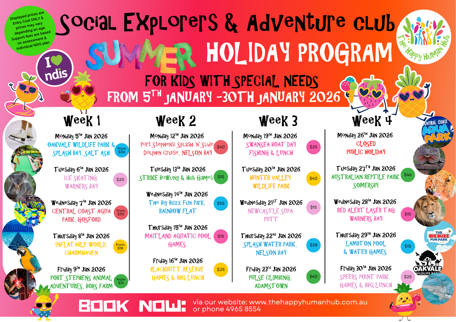 January Summer School Holiday Program 2026