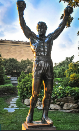 Photo of a boxing statue