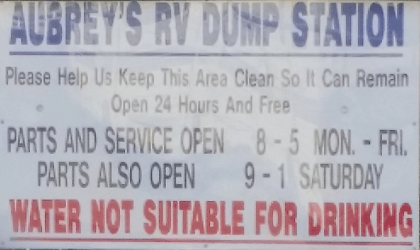 Service — Aubrey's Rv Dump Station in Union Gap, WA