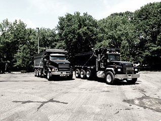 2 Of R Young & Sons Dump Trucks