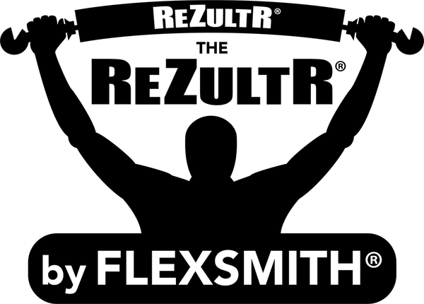 Silhouette of a person holding a barbell overhead, with 