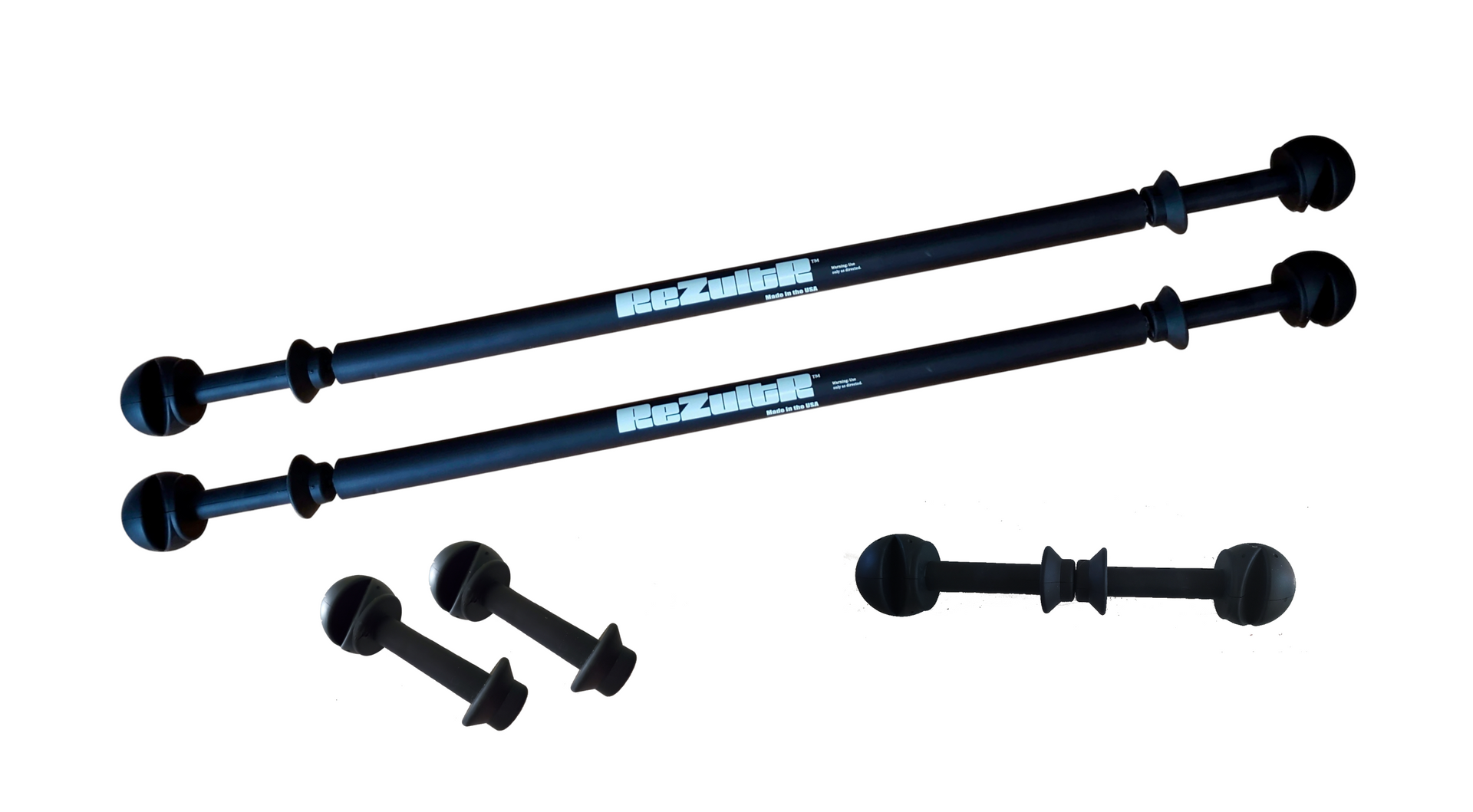 REZULTR Performance Bundle: two REZULTR sticks, two grips, one foot roller