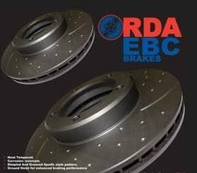 A Pair of Brake Rotors on a Black Background — Wodonga Brake & Clutch In Wodonga, VIC