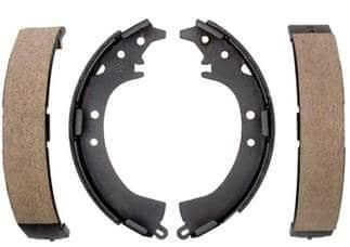 A Pair of Brake Shoes on a White Background — Wodonga Brake & Clutch In Wodonga, VIC