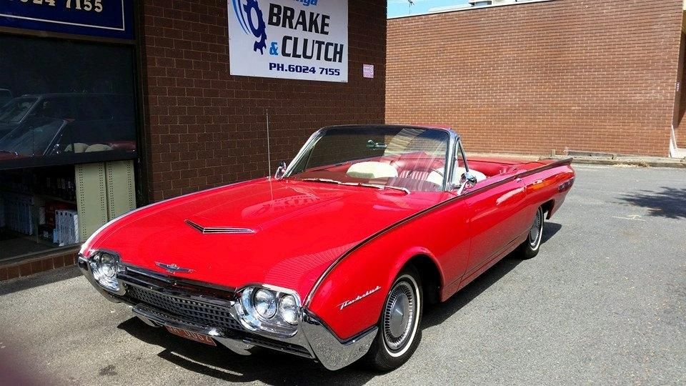 A Red Car is Parked in Front of a Brake and Clutch Shop — Wodonga Brake & Clutch In Wodonga, VIC