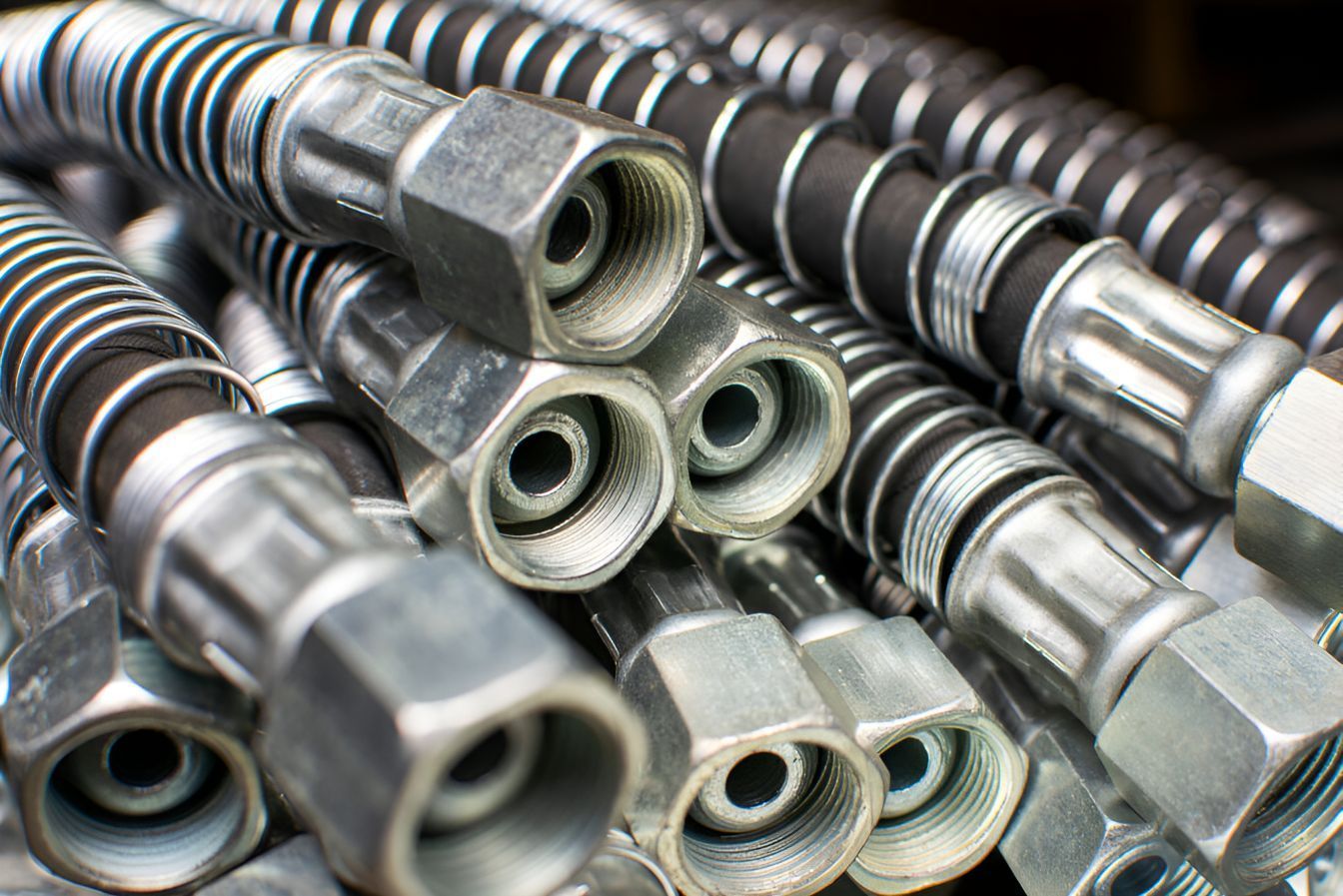 A Bunch Of Hydraulic Hoses Are Stacked On Top Of Each Other — Wodonga Brake & Clutch In Wodonga, VIC