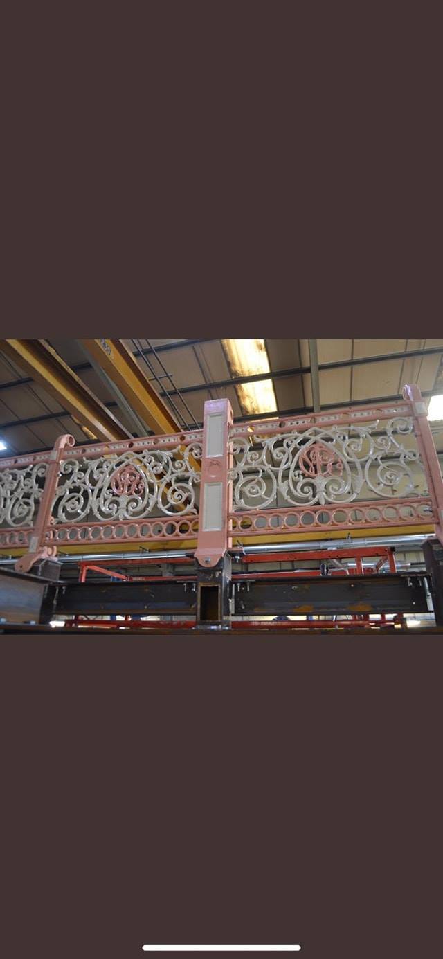 The First Look At The Restored Cast Iron Balustrades